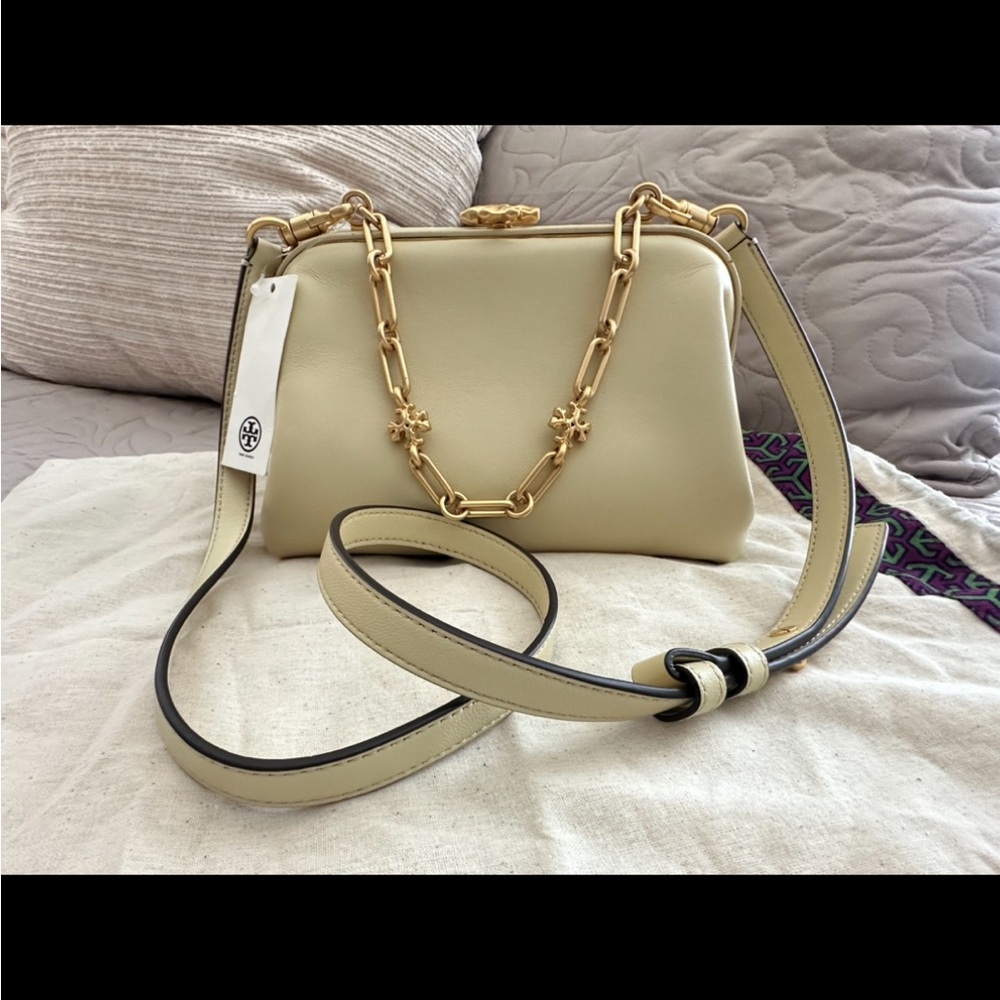 NWT Tory Burch Butter Milk Cleo small bag